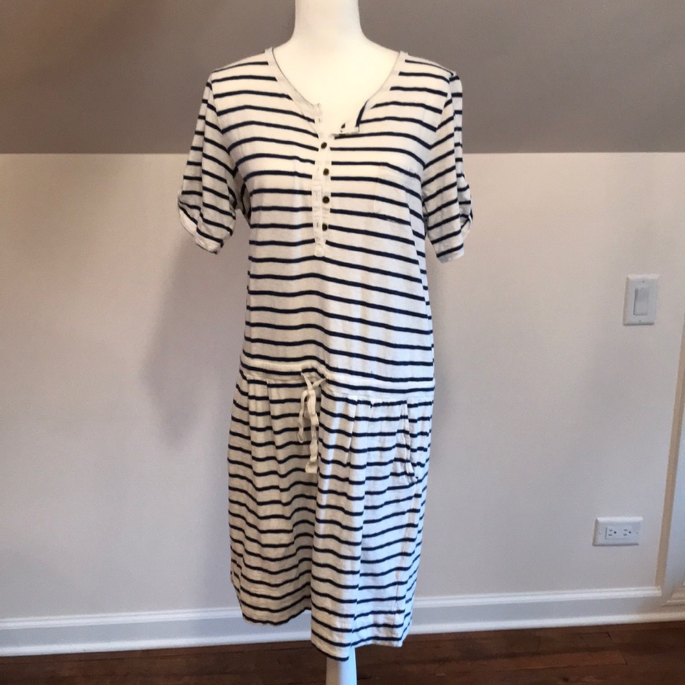 J. Crew drawstring cotton dress